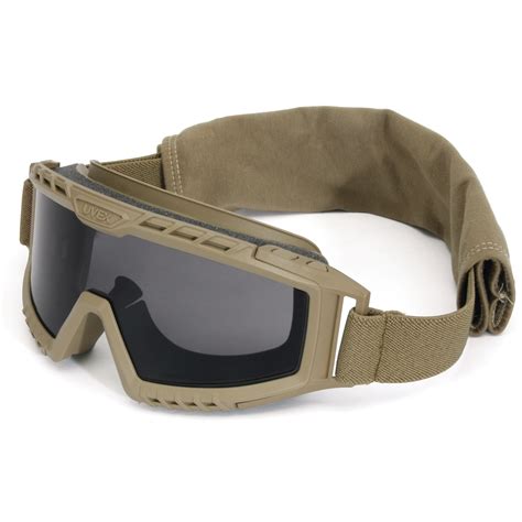 Uvex Xmf Tactical Goggles Desert Tan Frame Gray Anti Fog Lens