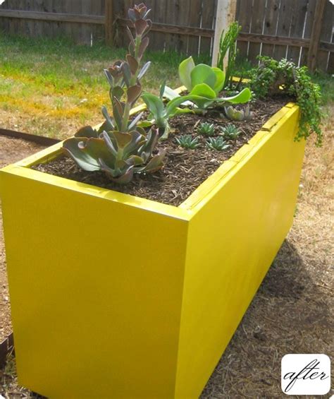 This one is easily the most environmentally friendly and possibly the most adorable planter on our list. before & after: chad's filing cabinet planter - Design*Sponge