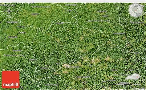 Satellite 3d Map Of Breathitt County