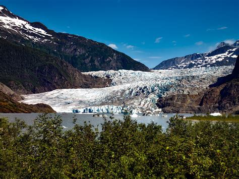 Mendenhall Glacier Landscape Around Juneau Alaska Image Free Stock
