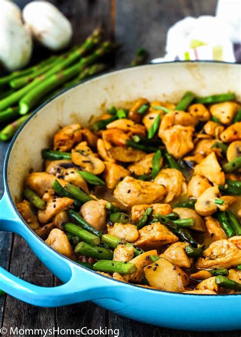 Easy Healthy Chicken And Asparagus Skillet Mommys Home