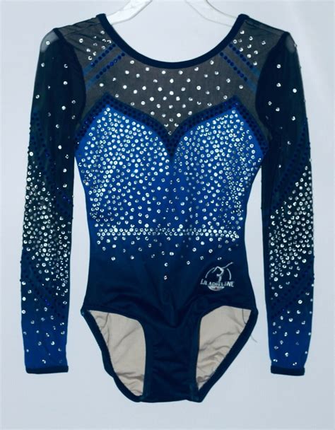Milly Long Sleeve Girls Gymnastics Leotard With S Of Crystals
