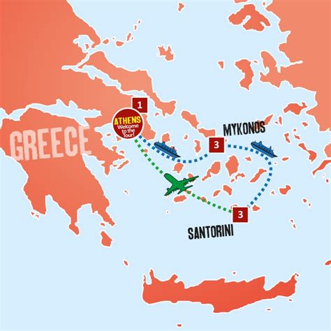 Athens Mykonos And Santorini 8 Days