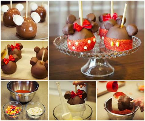 Ideas And Products Mickey And Minnie Candy Apples