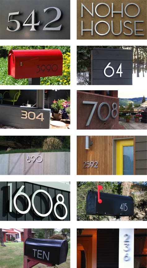 House Numbers For The Modern Dweller House Numbers Modern House