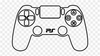 Controller Ps4 Clipart Draw Gamepad Console Clip