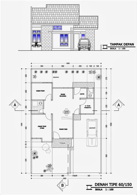 Desain rumah 2 lantai 6 x 12 juga dikenal dengan nama home miniaturization. Contoh Gambar Denah Rumah Minimalis Terbaru | Info Tercepatku