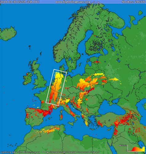 Severe Thunderstorms Hit Eastern And Northern France Benelux And