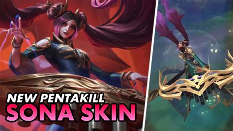 🎵 new pentakill iii lost chapter sona skin sona full pbe gameplay luminum youtube