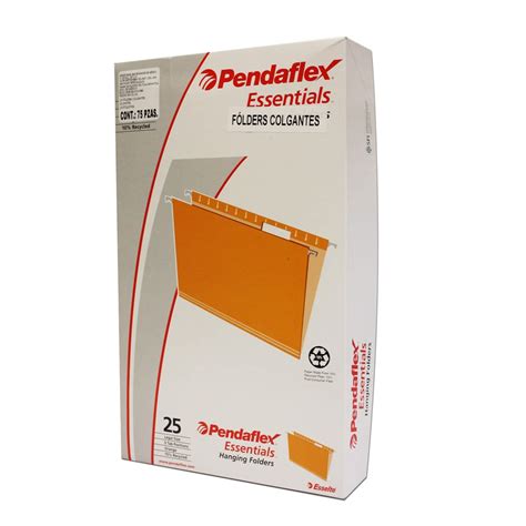 Folder Colgante Pendaflex Oficio Naranja 25pz Folders Officemax
