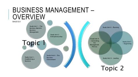 Business Management Mnb1501 Overview