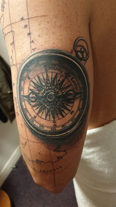 First Sitting For My Sleeve Finished Compass Fully