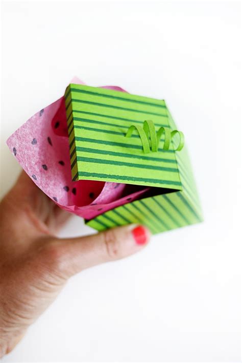 This watermelon baby gift set includes: Printable Watermelon Boxes