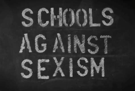 Schools Against Sexism Uk Feminista Sexism School Gender