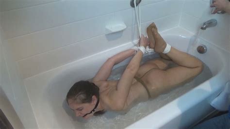 Bondagedownsouth Rachel Adams Rachels Hogtied Bathtub Peril Mp Format
