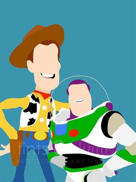Woody And Buzz Lightyear Disney Paintings Disney Minimalist Disney