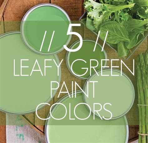 Imagine Design 5 Leafy Green Paint Colors