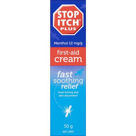 Stop Itch Plus Antiseptic First Aid Itch Cream 50g Woolworths