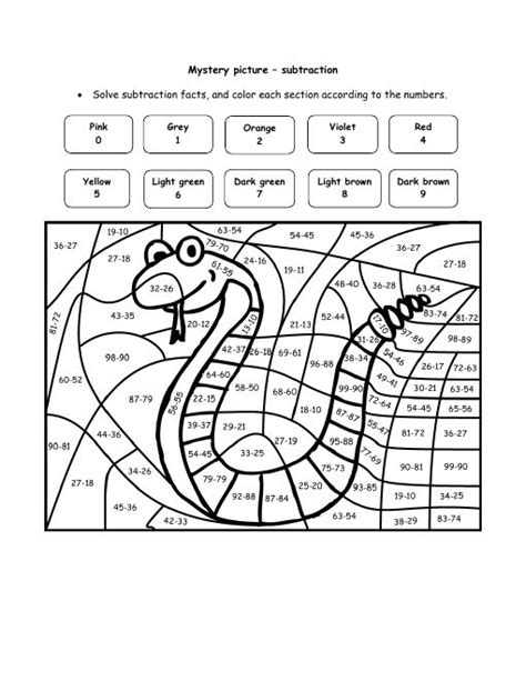 The workshop is totally customizable and gives immediate feedback. Multiplication Puzzles Worksheets: Slithering Snake ...