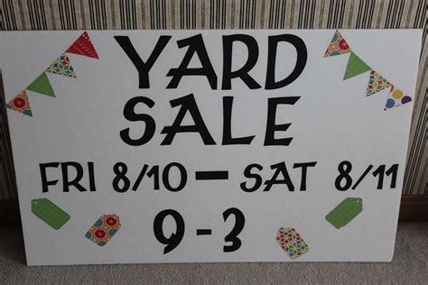 Pin By Sarah Martini On Craft Ideas Yard Sale Signs Yard Sale For