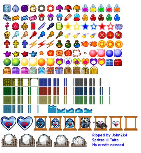 Wii Bubble Bobble Plus Items The Spriters Resource