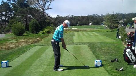 Gary Halberg Tee Shot At Pebble Beach Golf Links Youtube