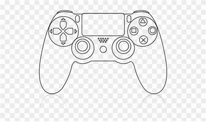 Ps4 Controller Drawing Easy Clipart Pikpng