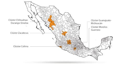 Mapa Del Narco En México Las Cinco “zonas Calientes”
