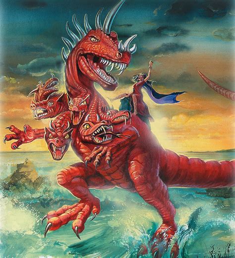 Red Dragon Book Of Revelation Book Of Revelation Wall Art Pixels