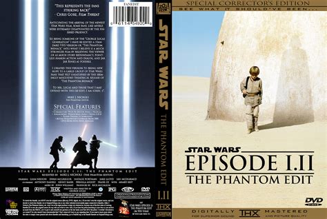 The Phantom Edit Custom Dvd Cover Star Wars Episode Iii Original