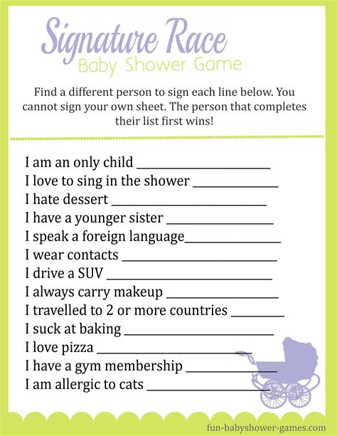 Printable Free And Fun Find The Guest Baby Shower Ice Breaker Game Get