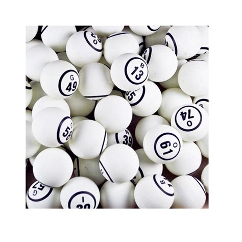 Large Bingo Ball Set Non Coated Single Number Approx 17 Whi