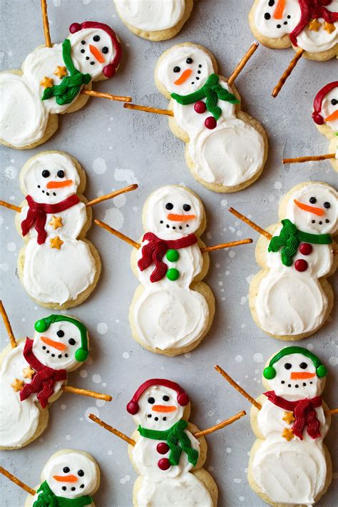 Lofthouse Style Snowman Sugar Cookies Cooking Classy