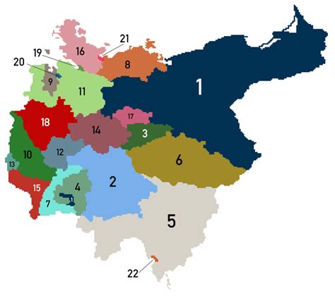 Map Of The States Of The German Empire In 1928 Following The End Of