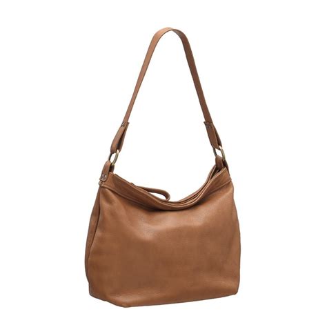 Medium Tan Leather Hobo Bag Slouchy Shoulder Purse Laroll Bags