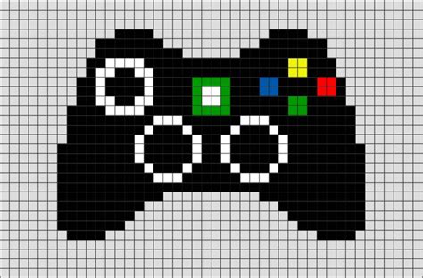 Game Controller Pixel Art Pixel Art Grid Pixel Art Pattern Easy