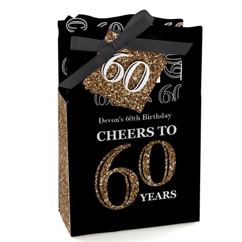 60th Birthday Party Favors For Birthday Parties Favor Boxes