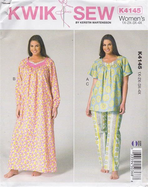 Kwik Sew Sewing Pattern 4145 Womens Plus Sizes 1x 4x Approx 22w 32w
