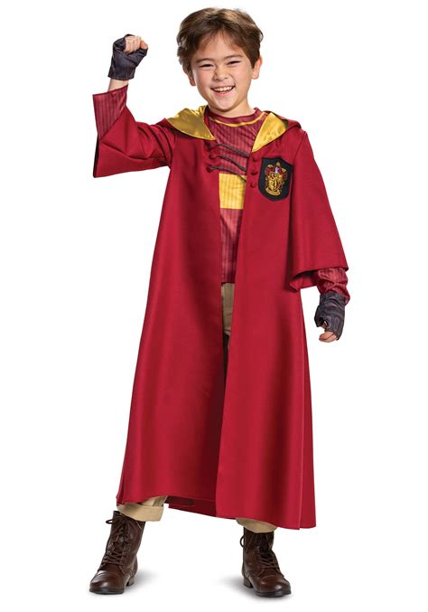 Harry Potter Deluxe Kids Gryffindor Quidditch Robe Costume