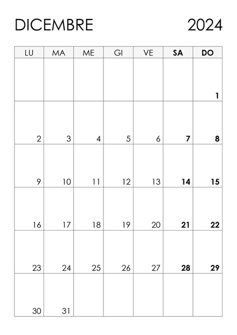 Calendario Dicembre 2024 Calendariosu