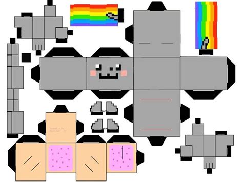 Minecraft Papercraft Nyan Cat