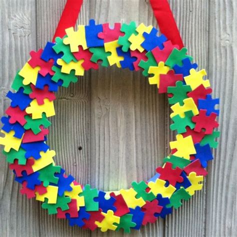 Autism Crafts Autism Awareness Crafts Wreath Crafts