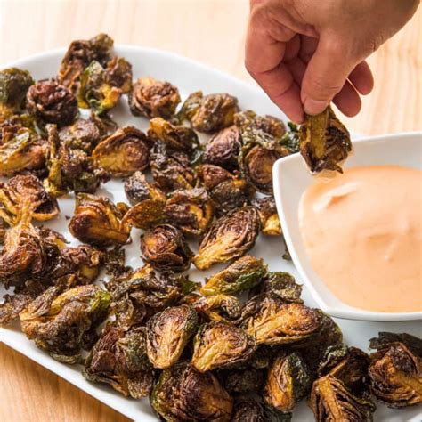These crisp fried brussels sprouts are painted with a mix of sriracha, honey and lime juice, making the sprouts tangy, hot and sweet all at once in this recipe. Fried Brussels Sprouts with Sriracha Dipping Sauce | Cook ...