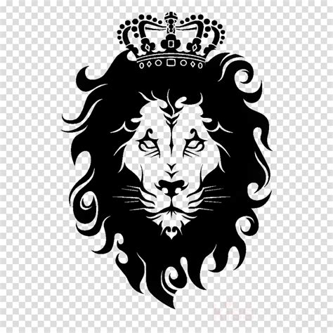 Lion Clipart Png Black And White Free Png Images Vectors