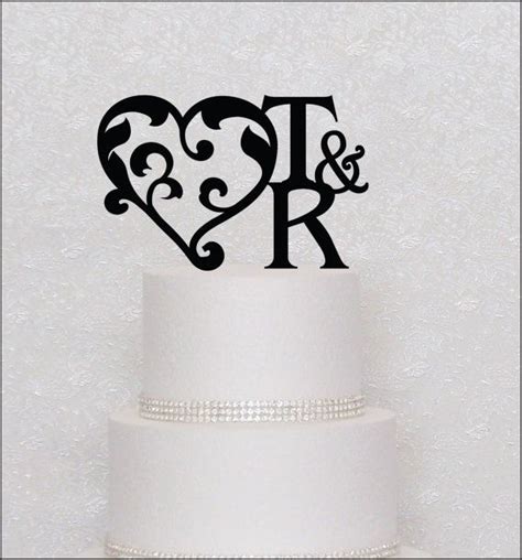 Damask Heart With Initials Monogram Wedding By Themoderntopper 2000