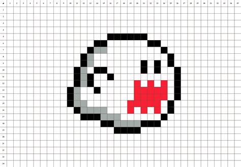 Boo Ma Mario Pixel Art Miễn Phí để Xem Và Tải Xuống