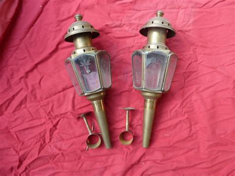 2 Horse Carriage Lantern Classic Style Brass Body Early Catawiki