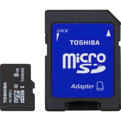 Available in capacities from 64gb to 512gb. Toshiba 8GB UHS-I microSDHC Memory Card (Class 10) PFM008U-2DCK