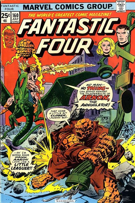 Fantastic Four 160 Cover By Gil Kane Marvel Comics Covers Iron Man Comic Fantastic Four Comics