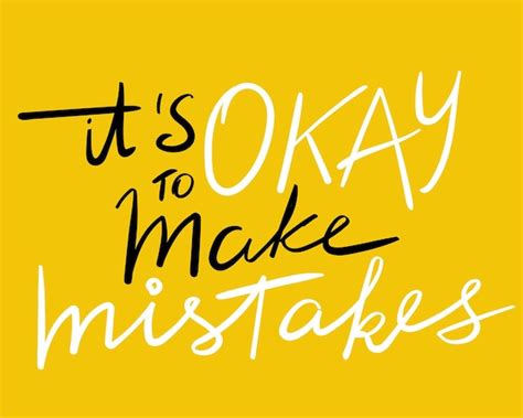 Premium Vector Its Okay To Make Mistakes Quote Lettering